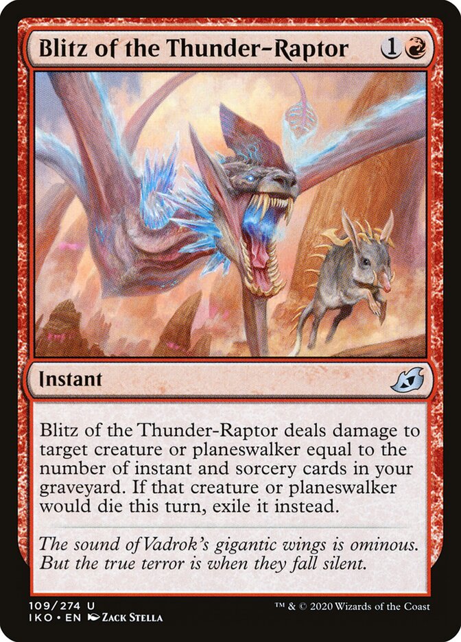 Blitz do Raptor Tonante / Blitz of the Thunder-Raptor - Magic: The Gathering - MoxLand