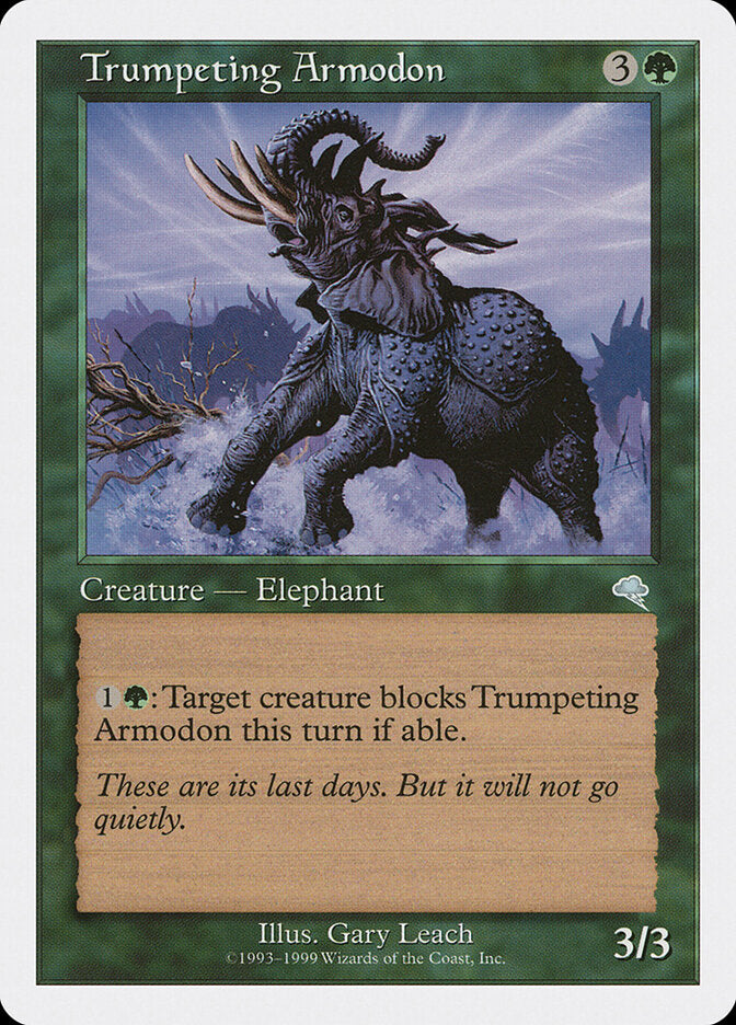 Armodonte Barridor / Trumpeting Armodon - Magic: The Gathering - MoxLand
