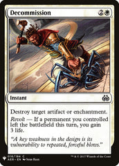 Descomissionar / Decommission - Magic: The Gathering - MoxLand
