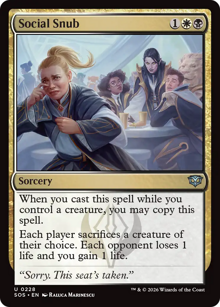 Social Snub - Magic: The Gathering - MoxLand