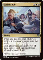 Social Snub - Magic: The Gathering - MoxLand