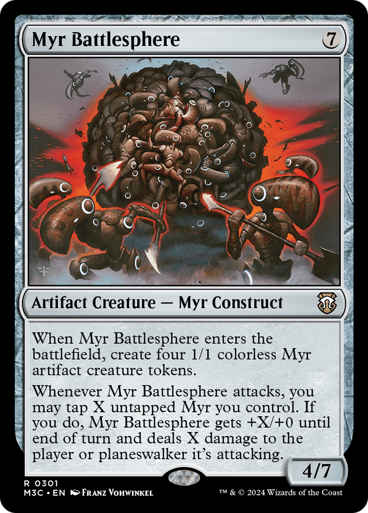 Esfera de Batalha Myr / Myr Battlesphere - Magic: The Gathering - MoxLand