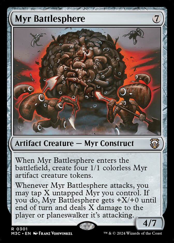 Esfera de Batalha Myr / Myr Battlesphere - Magic: The Gathering - MoxLand