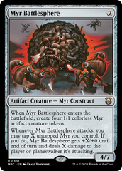 Esfera de Batalha Myr / Myr Battlesphere - Magic: The Gathering - MoxLand