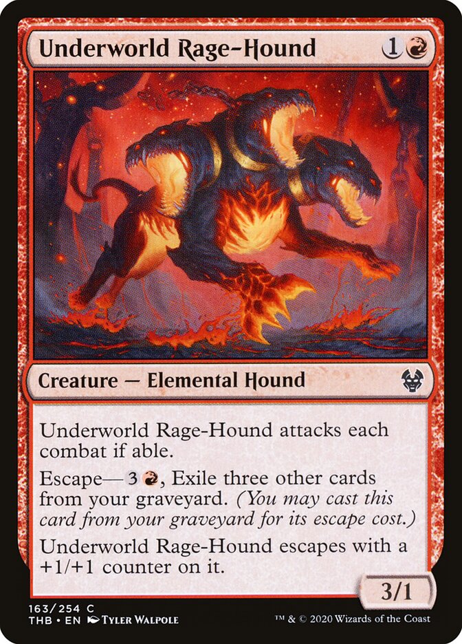 Sabujo Raivoso do Submundo / Underworld Rage-Hound - Magic: The Gathering - MoxLand