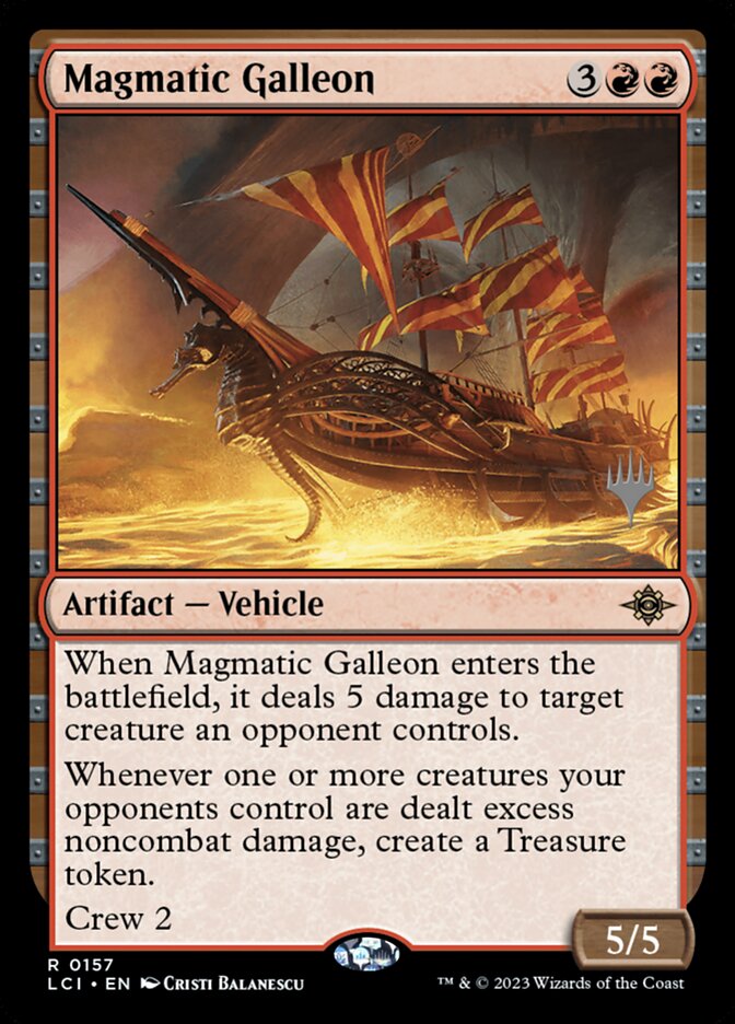 Galeão Magmático / Magmatic Galleon - Magic: The Gathering - MoxLand