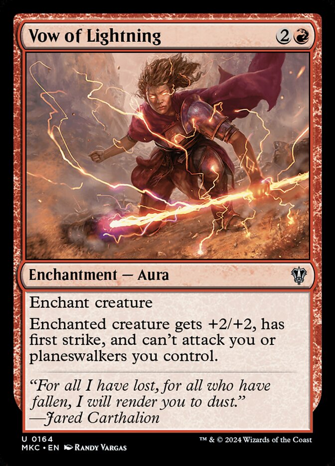 Voto do Relâmpago / Vow of Lightning - Magic: The Gathering - MoxLand