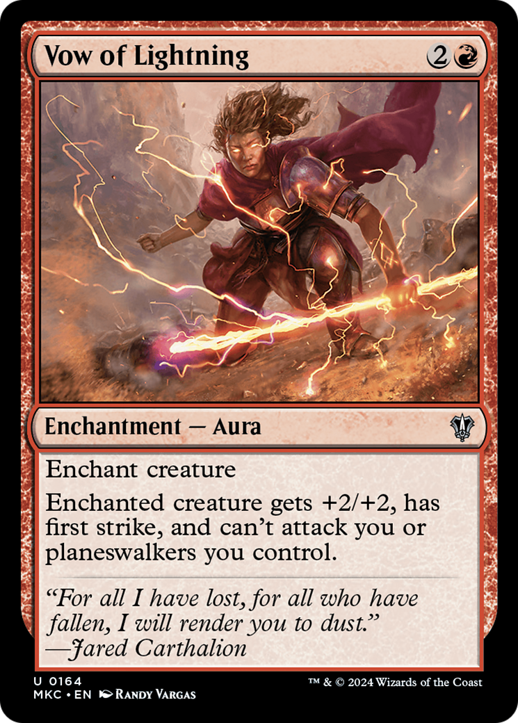 Voto do Relâmpago / Vow of Lightning - Magic: The Gathering - MoxLand