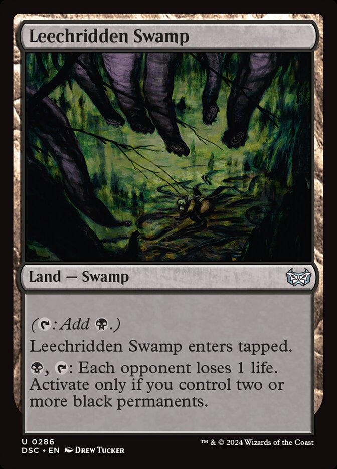 Pântano das Sanguessugas / Leechridden Swamp - Magic: The Gathering - MoxLand