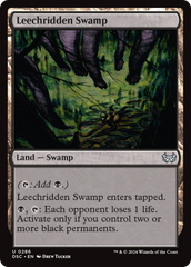 Pântano das Sanguessugas / Leechridden Swamp - Magic: The Gathering - MoxLand