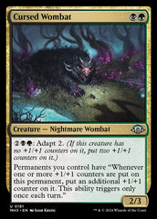 Vombate Amaldiçoado / Cursed Wombat - Magic: The Gathering - MoxLand
