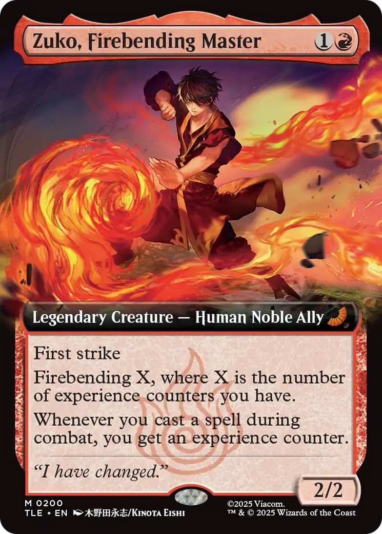 Zuko, Mestre da Dobra de Fogo / Zuko, Firebending Master - Magic: The Gathering - MoxLand