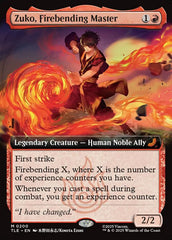 Zuko, Mestre da Dobra de Fogo / Zuko, Firebending Master - Magic: The Gathering - MoxLand
