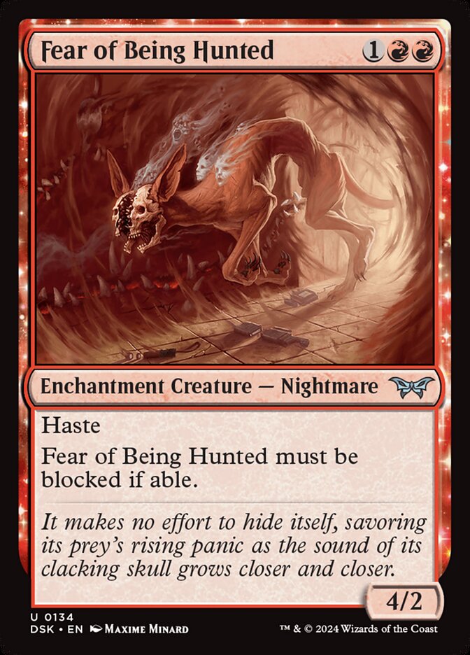 Medo de Ser Caçado / Fear of Being Hunted - Magic: The Gathering - MoxLand