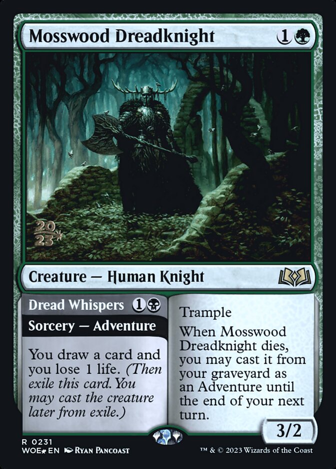 Cavaleiro do Pavor de Bosquemusgo / Mosswood Dreadknight - Magic: The Gathering - MoxLand