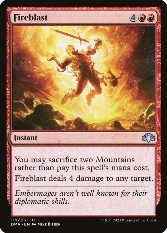 Explosão de Fogo / Fireblast - Magic: The Gathering - MoxLand