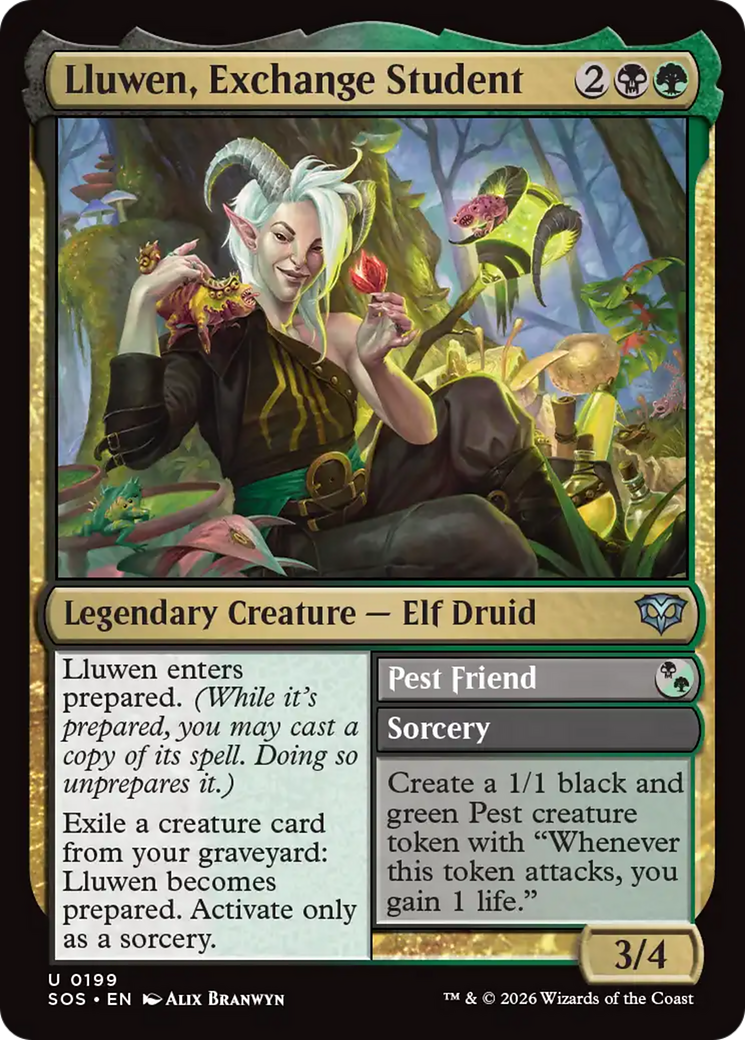 Lluwen, Exchange Student - Magic: The Gathering - MoxLand