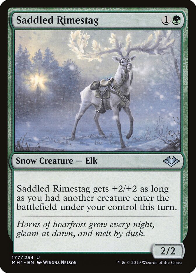 Cervo-das-geadas Selado / Saddled Rimestag - Magic: The Gathering - MoxLand
