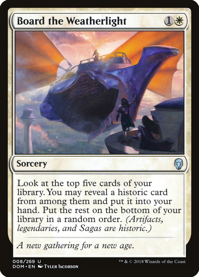 Embarcar no Bons Ventos / Board the Weatherlight - Magic: The Gathering - MoxLand