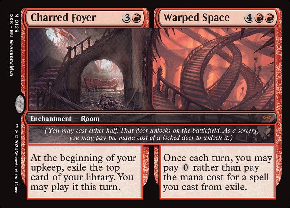 Vestíbulo Chamuscado / Espaço Distorcido / Charred Foyer / Warped Space - Magic: The Gathering - MoxLand