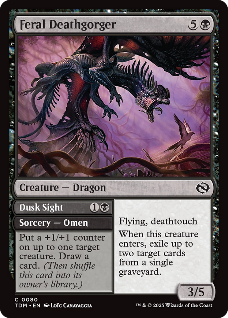 Devorador de Morte Feroz / Feral Deathgorger - Magic: The Gathering - MoxLand