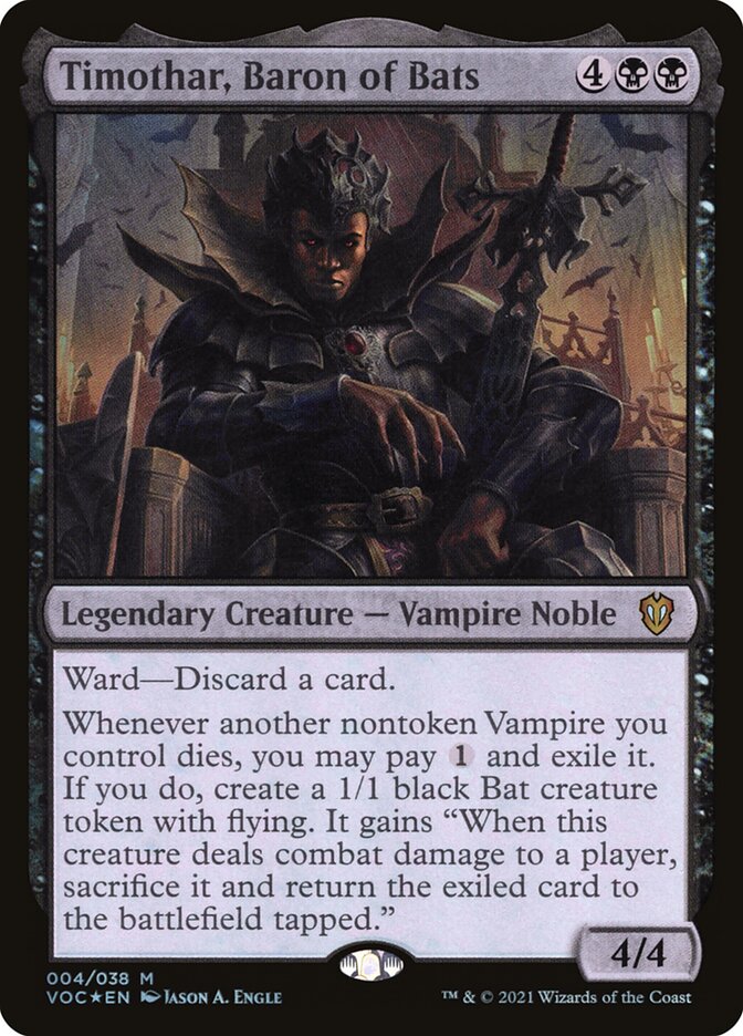 Timothar, Barão dos Morcegos / Timothar, Baron of Bats - Magic: The Gathering - MoxLand