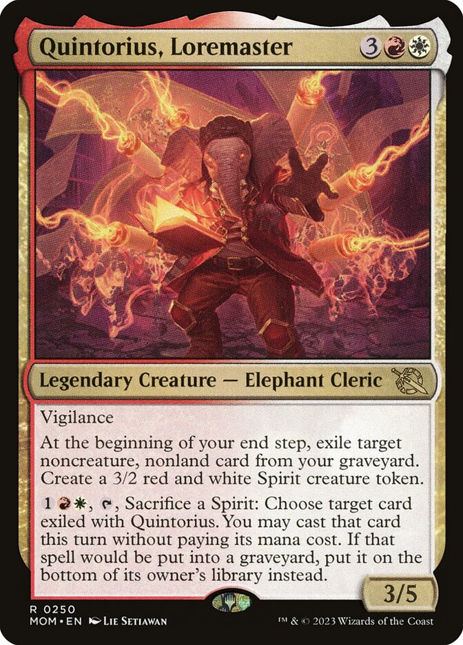 Quintorius, Mestre do Saber / Quintorius, Loremaster - Magic: The Gathering - MoxLand