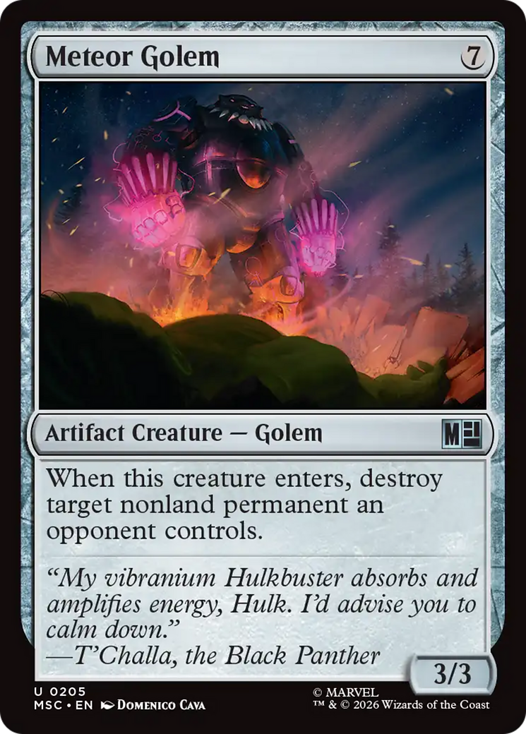 Golem Meteórico / Meteor Golem - Magic: The Gathering - MoxLand