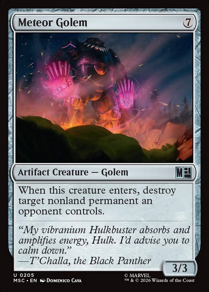 Golem Meteórico / Meteor Golem - Magic: The Gathering - MoxLand