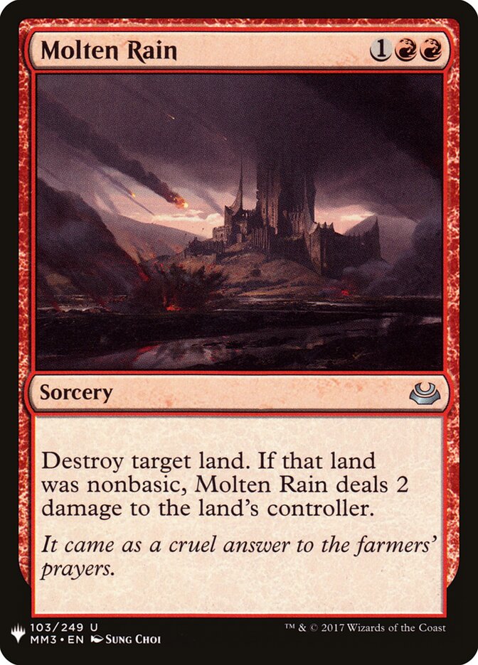 Chuva Fundente / Molten Rain - Magic: The Gathering - MoxLand