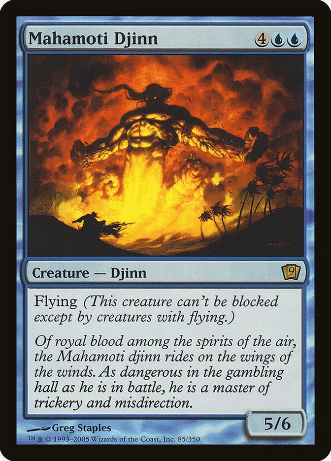 Gênio Mahamoti / Mahamoti Djinn - Magic: The Gathering - MoxLand