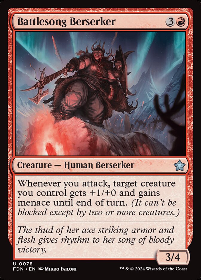 Amoque da Canção da Batalha / Battlesong Berserker - Magic: The Gathering - MoxLand