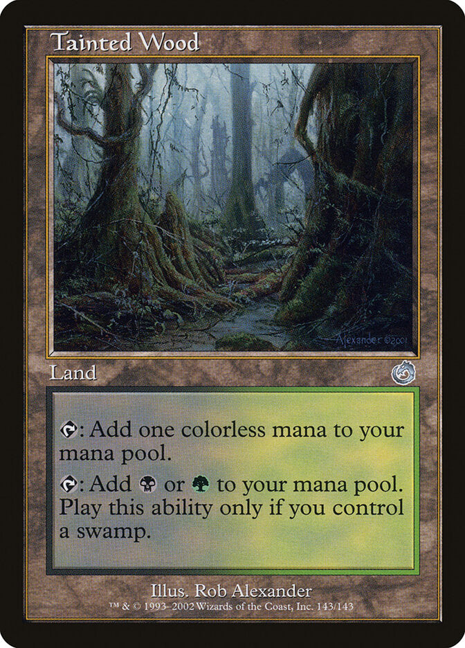 Floresta Contaminada / Tainted Wood - Magic: The Gathering - MoxLand