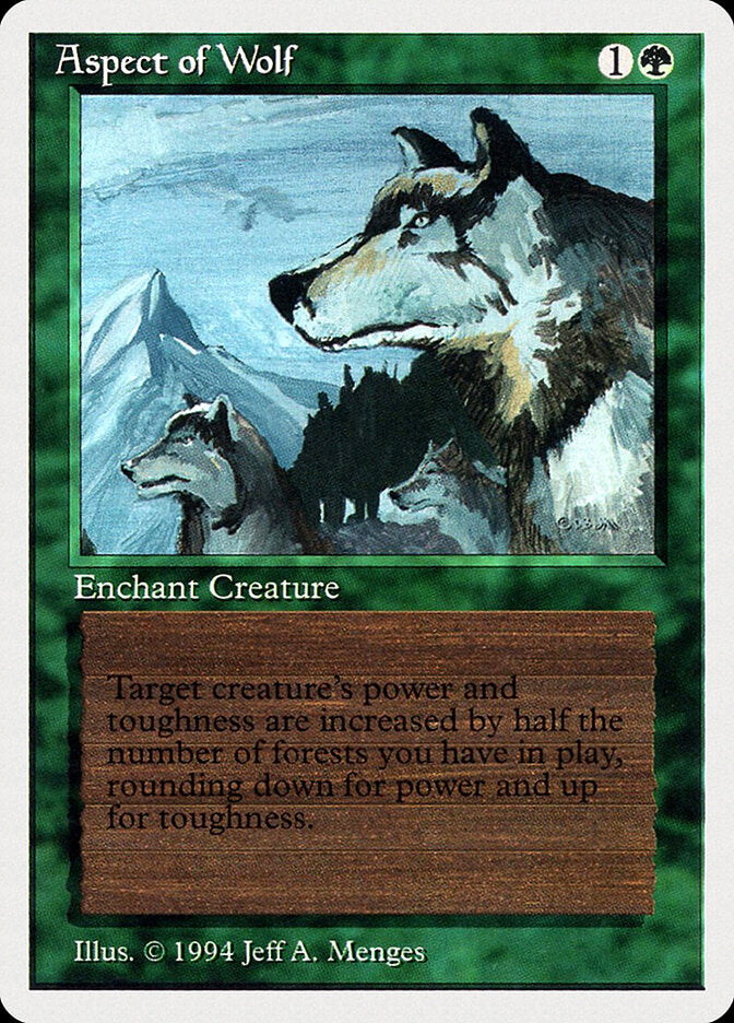 Natureza do Lobo / Aspect of Wolf - Magic: The Gathering - MoxLand