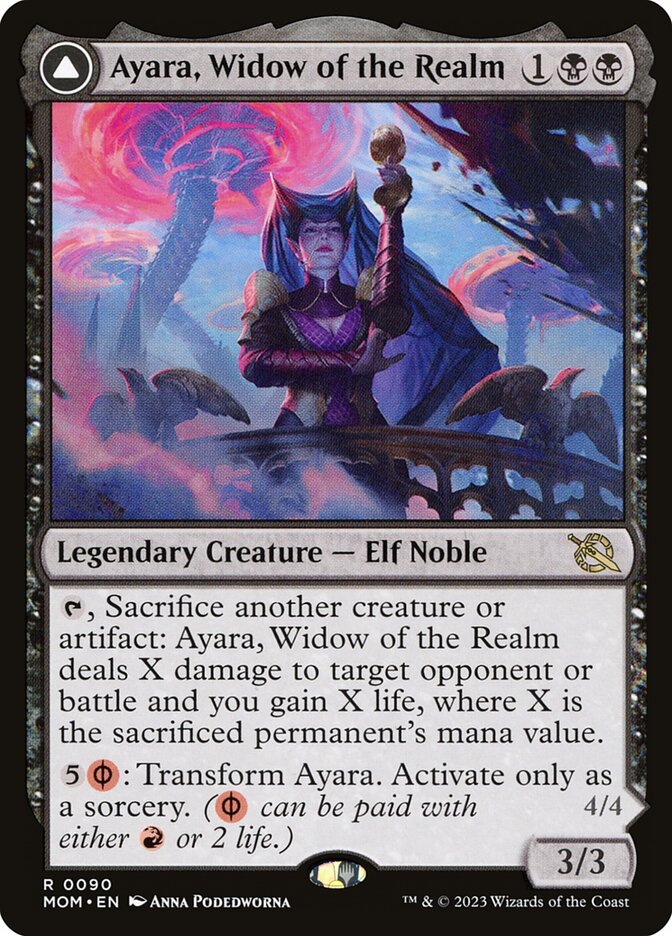 Ayara, Viúva do Reino / Ayara, Widow of the Realm - Magic: The Gathering - MoxLand