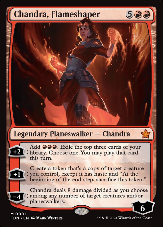 Chandra, Moldadora de Chamas / Chandra, Flameshaper - Magic: The Gathering - MoxLand