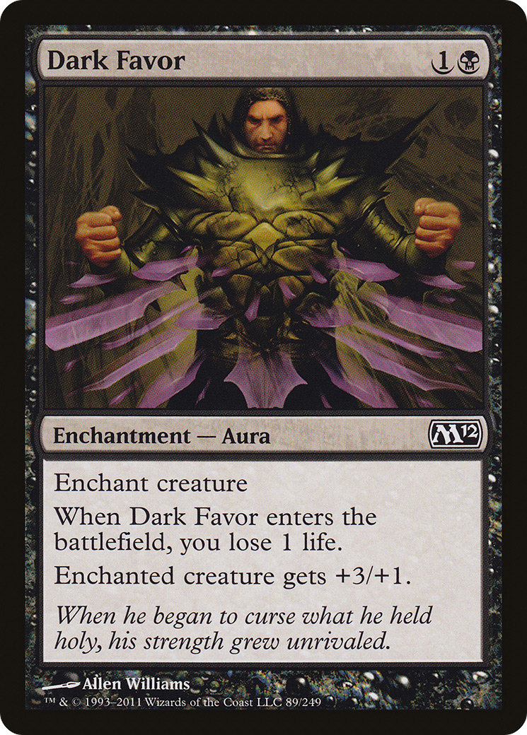 Proteção Sombria / Dark Favor - Magic: The Gathering - MoxLand