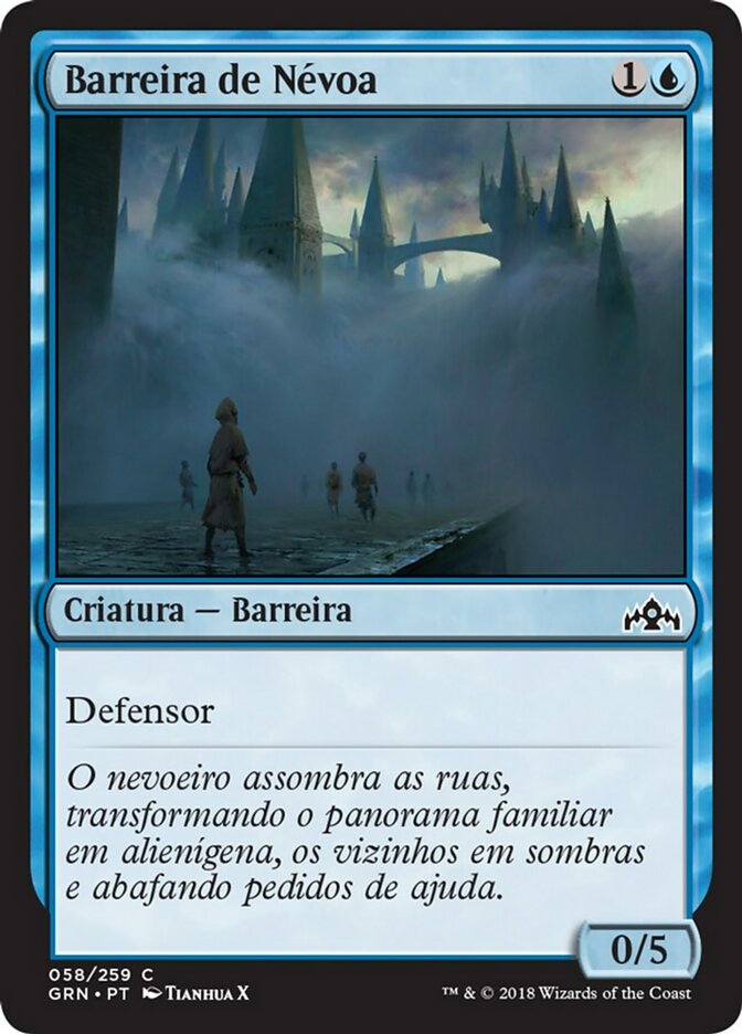 Barreira de Névoa / Wall of Mist - Magic: The Gathering - MoxLand