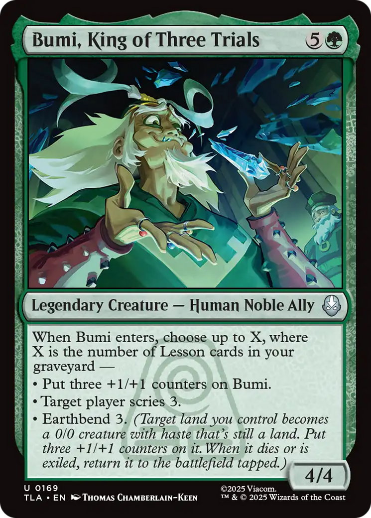 Bumi, Rei dos Três Desafios / Bumi, King of Three Trials - Magic: The Gathering - MoxLand