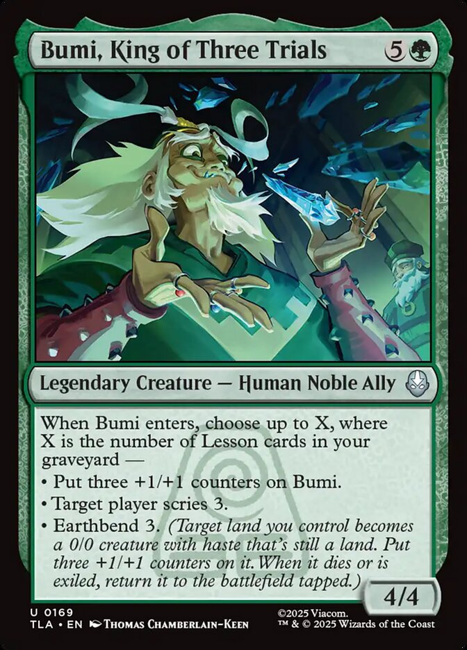 Bumi, Rei dos Três Desafios / Bumi, King of Three Trials - Magic: The Gathering - MoxLand
