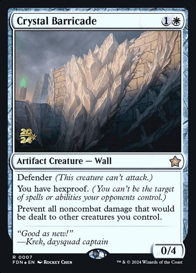 Crystal Barricade - Magic: The Gathering - MoxLand