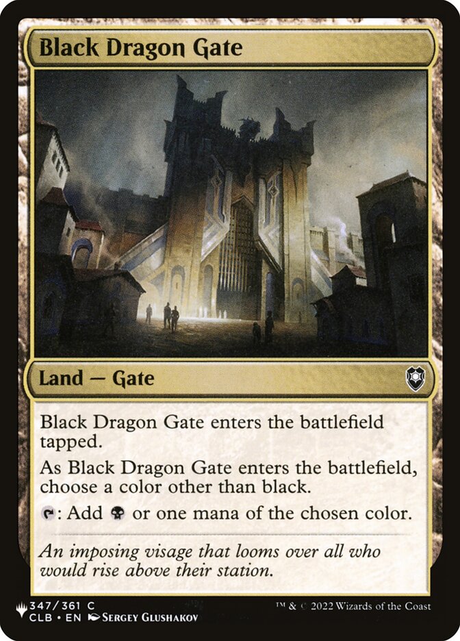 Portão do Dragão Negro / Black Dragon Gate - Magic: The Gathering - MoxLand