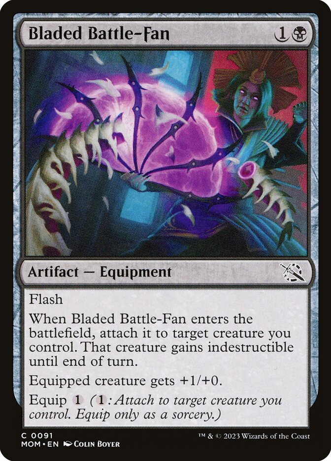 Leque de Batalha Laminado / Bladed Battle-Fan - Magic: The Gathering - MoxLand