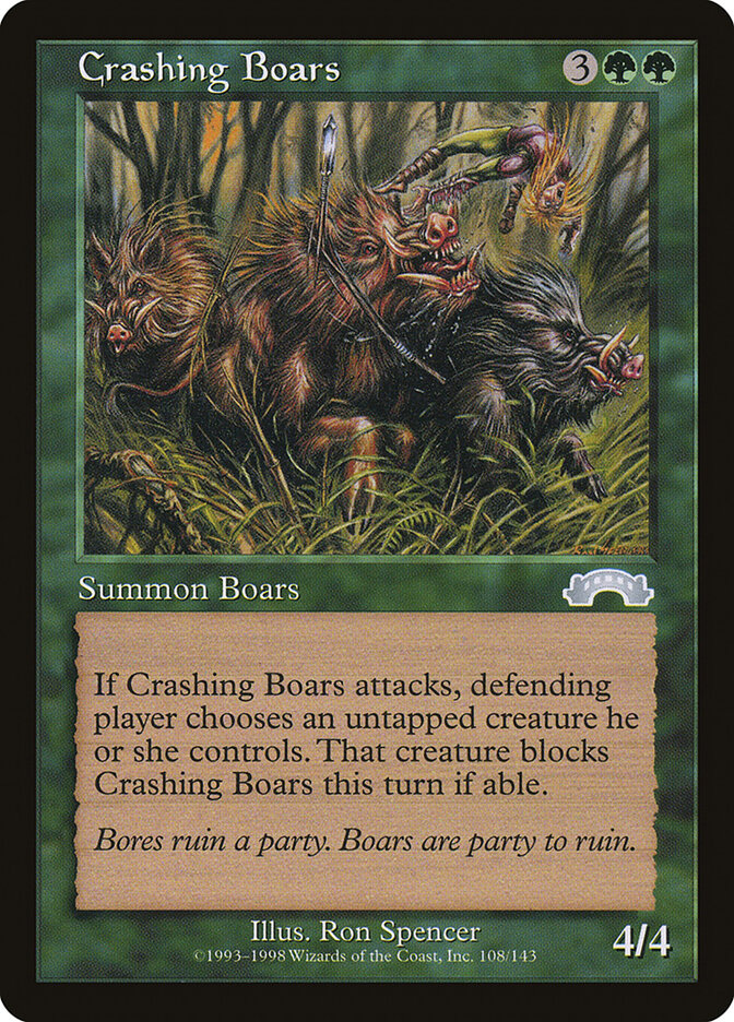 Estouro de Javalis / Crashing Boars - Magic: The Gathering - MoxLand