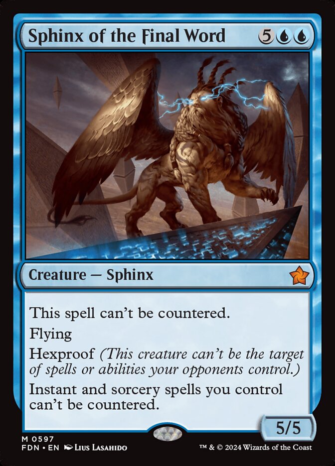 Esfinge da Palavra Final / Sphinx of the Final Word - Magic: The Gathering - MoxLand