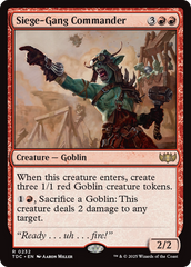 Comandante do Grupo de Cerco / Siege-Gang Commander - Magic: The Gathering - MoxLand