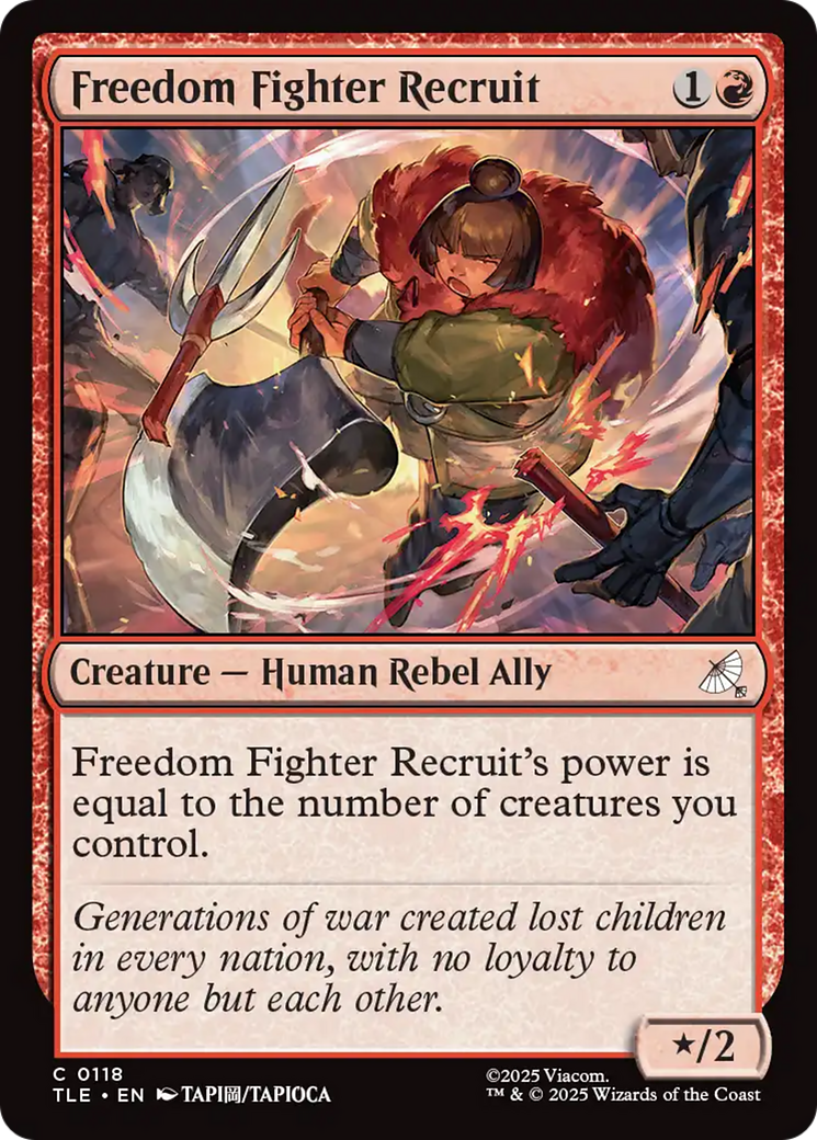 Recruta dos Lutadores da Liberdade / Freedom Fighter Recruit - Magic: The Gathering - MoxLand
