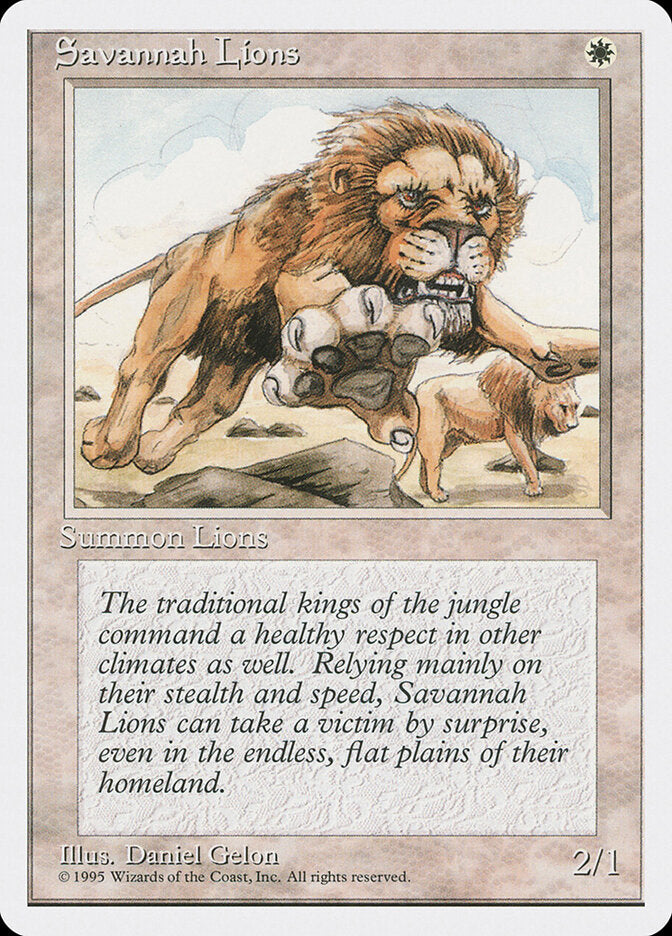 Leões da Savana / Savannah Lions - Magic: The Gathering - MoxLand