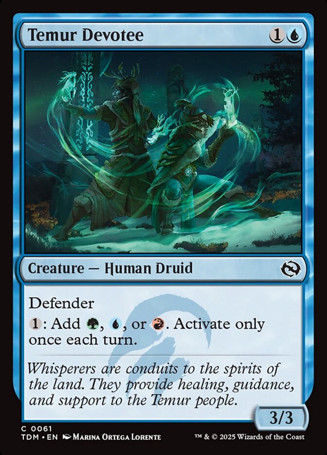 Devotos Temur / Temur Devotee - Magic: The Gathering - MoxLand