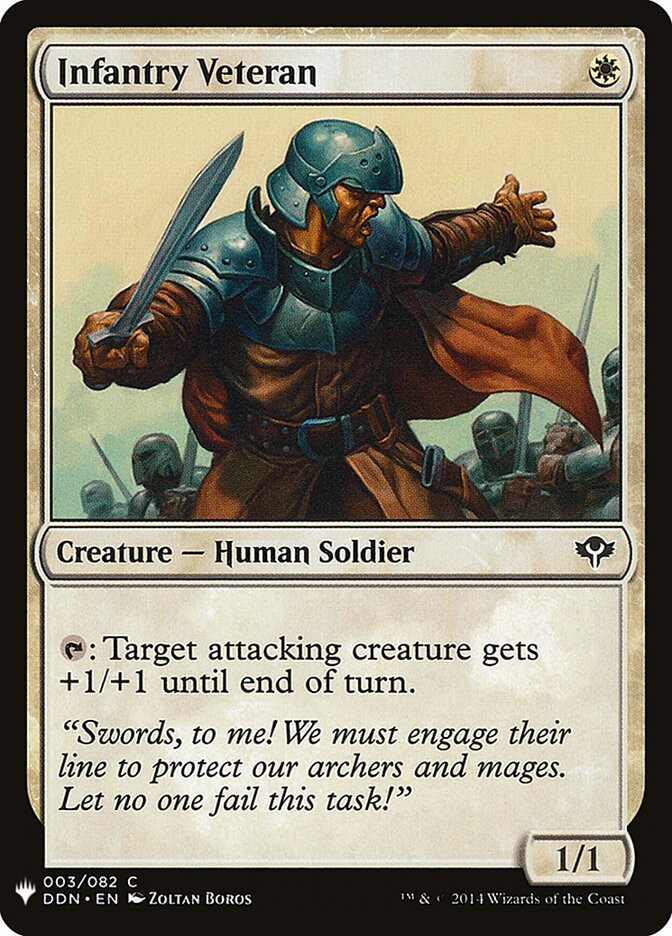 Veterano da Infantaria / Infantry Veteran - Magic: The Gathering - MoxLand